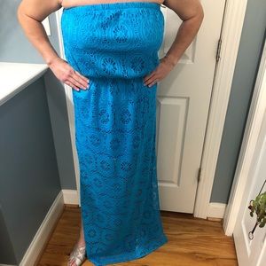 Lilly Pulitzer strapless maxi